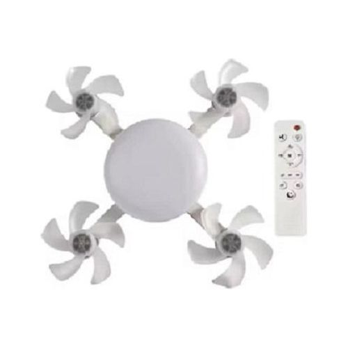 Share this product    Quiet Ceiling Fan with Remote Control, 3 LED Lights and 4 Fans