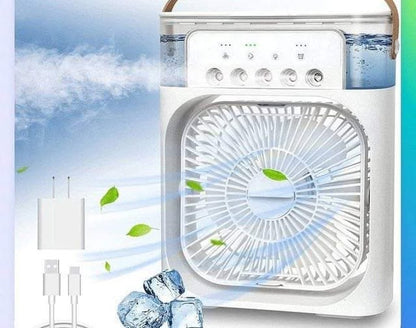 Portable Fan Air Cooler with USB - 3-in-1 Cooling, Lighting & Easy Operation