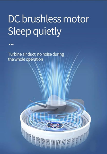 Weltherm 2-in-1 Mist Fan & Cooler | Cordless, Quiet, Remote Control, 270° Foldable