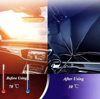Car Windshield Sun Shade Umbrella Foldable Car Windshield Sunshade Auto Front Window