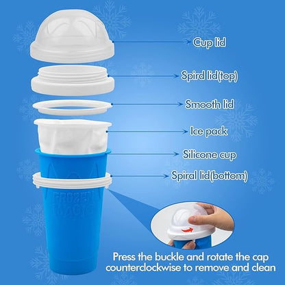 iNTAG Frozen Magic Slushy Maker Squeeze Cup