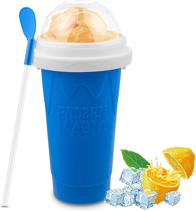 iNTAG Frozen Magic Slushy Maker Squeeze Cup