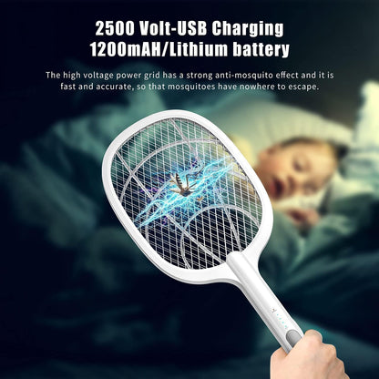 VAIVIDHYAM 2-in-1 Mosquito Bat with UV Light, Rechargeable 1200mAh